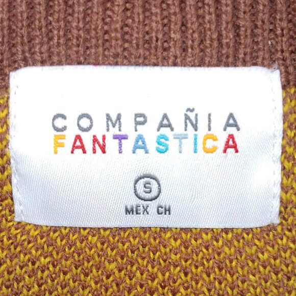 Compania Fantastica Crew Neck Sweater Knit Sunshine Suns Size SMALL - Picture 3 of 10